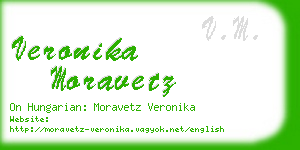 veronika moravetz business card